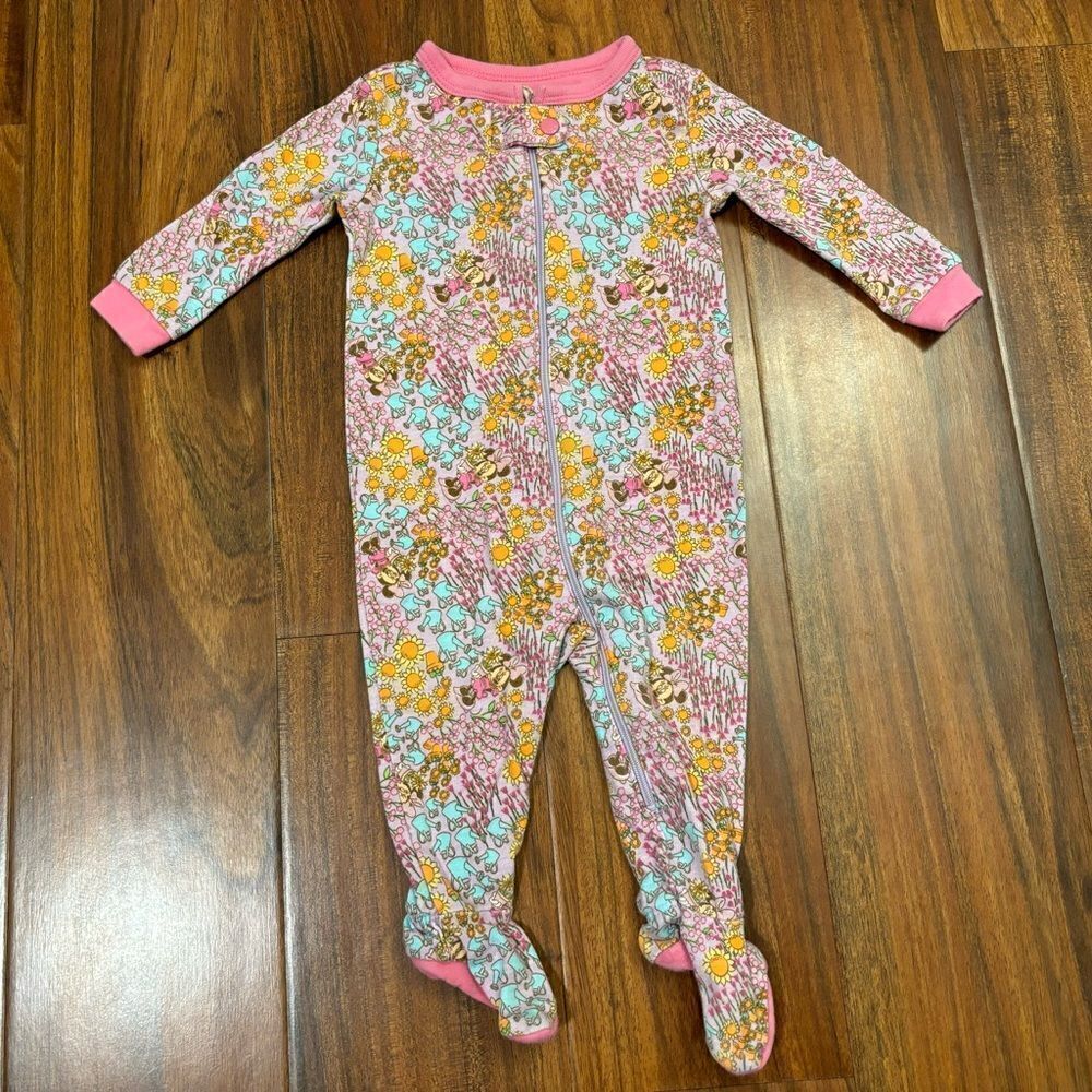 Minnie Mouse Disney Store Footed Gardening Pajamas